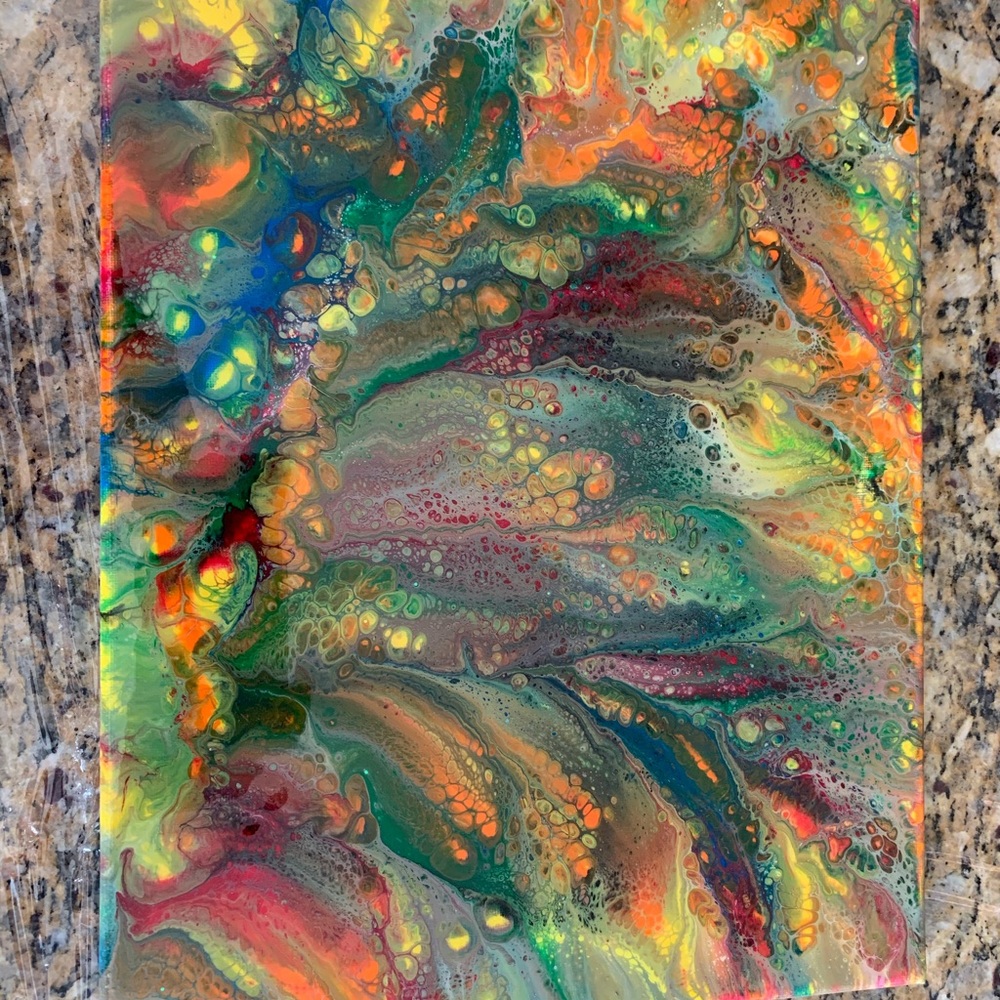Original abstract acrylic painting on canvas